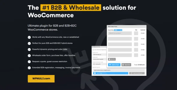 B2BKing 5.0.35 Nulled – The Ultimate WooCommerce B2B & Wholesale Plugin